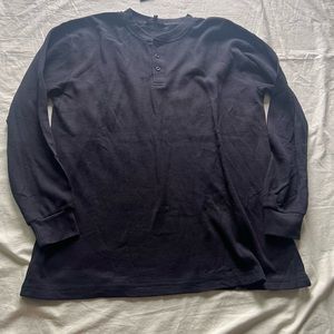 Follow Me Size M Long Sleeve T-shirt Length 29” Cotton Poly Button #1701